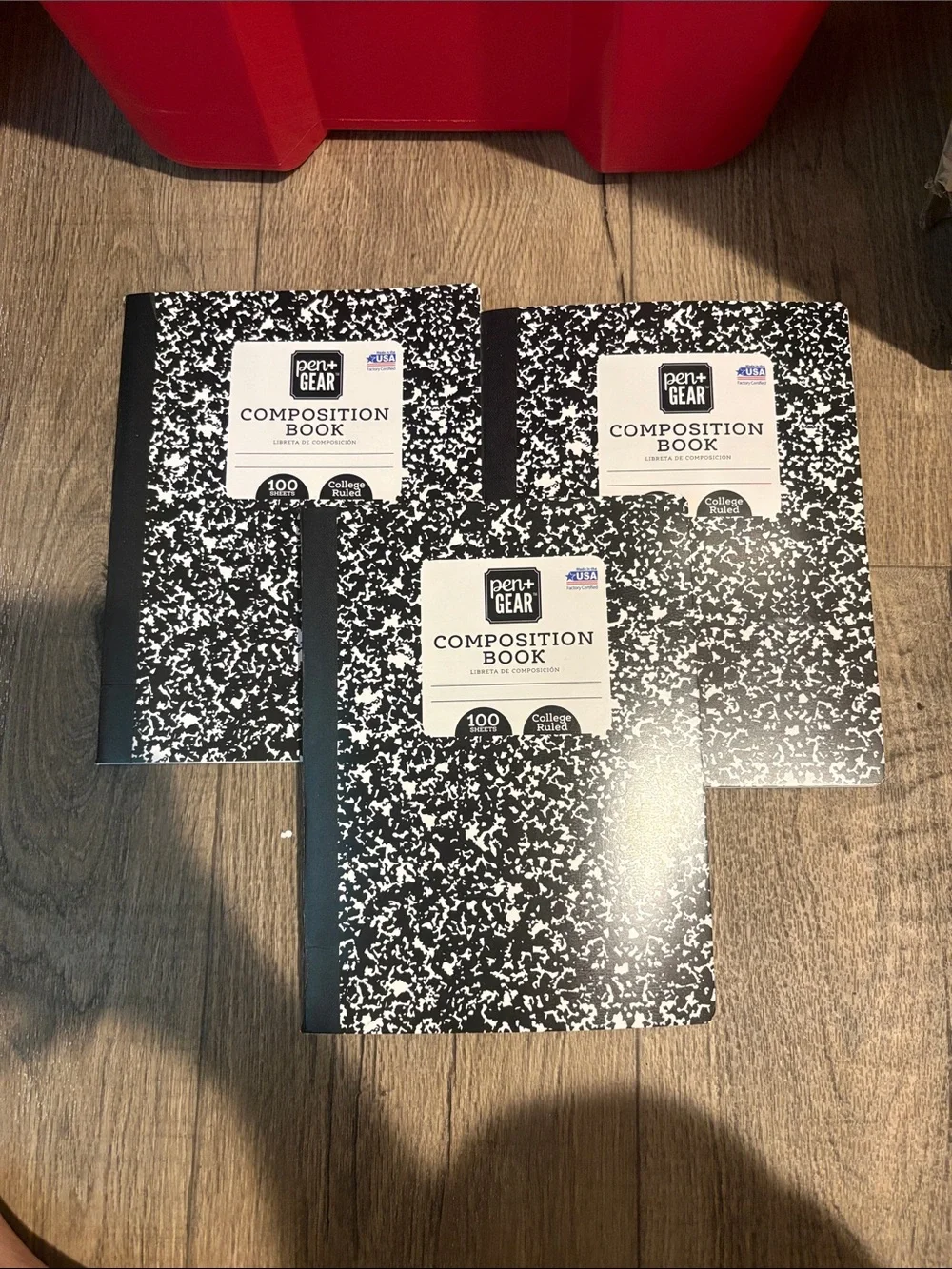 Black Marble Composition Book - Pack of 3